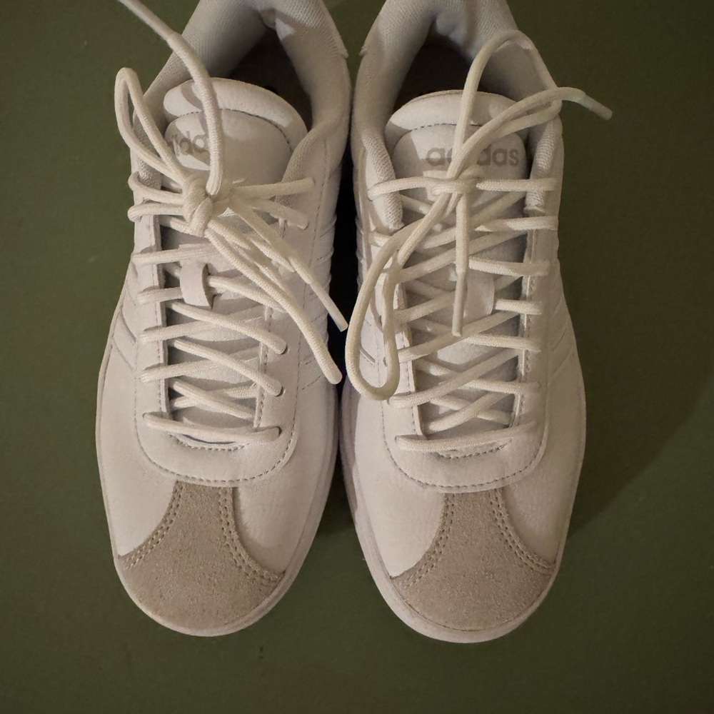 Adidas Women's White Platform Sneakers - Picture 2 of 3